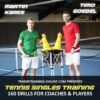 Tennis Einzeltraining - 160 Übungen für Trainer & Spieler Cover EN