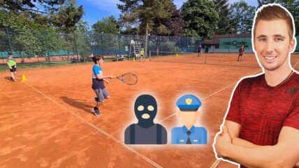 Tennis Fun Drill For Kids - "Burglar & Police" #046