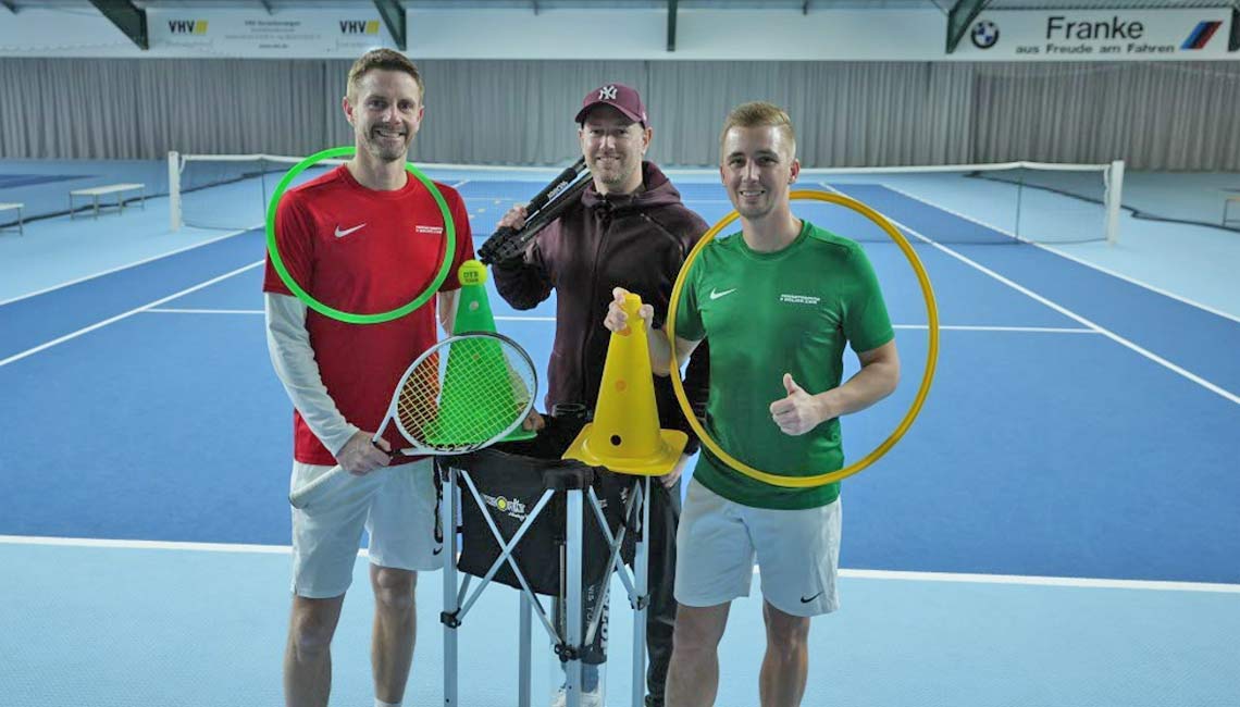 The producers of "Tennis Singles Training - 160 Drills For Coaches & Players" - Timo Goebel, Christopher Amend, Martin Kares