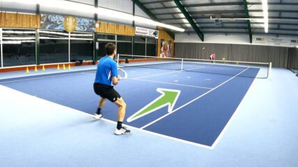 Tennis-Aufschlag- und Return-Übungen